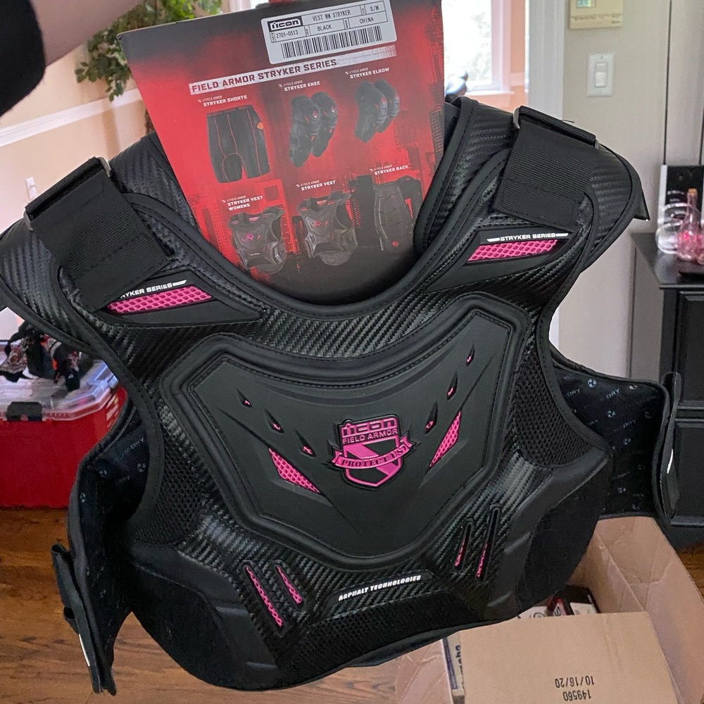 Womens Icon Stryker Motorcycle Vest Size S/M